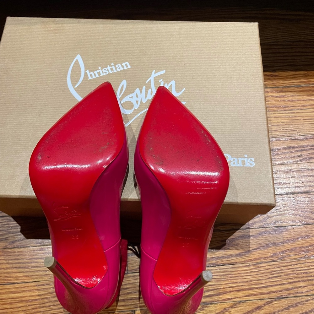 Hot Pink Christian Louboutins. Size 36 - Picture 8 of 11